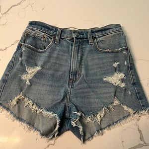 Abercrombie High Rise Mom Shorts- Curve Love